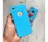 360° kryt silikónový iPhone 5/5S/SE - modrý (Sky blue)